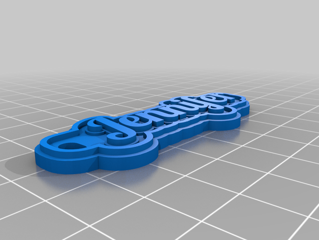 jennifer personnalisé 3D print model - Mito3D