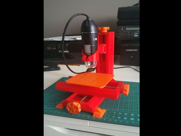 mesa para microscopio usb-usb-Mikroskop-Tisch 3D print model - Mito3D