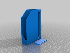 parametrized card deck box - lid holder 3d print model - Mito3D