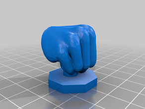 hand symbols 28mm rpg - interposing fist grasping insulting etc dnd pathfinder 3d print model - Mito3D