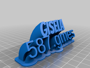 gisela customized 3d print model - Mito3D