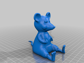 rat de fromage D'ici à 2020 la souris le 3d print model - Mito3D