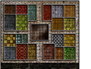 heroquest basic board tiles part1 3 28mm advanced heroquest board heroquest miniature tiles 3d print model - Mito3D