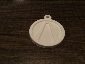 double sided vault symbol keychain boderlands 3 borderlands borderlands2 2 key keychains 3d print model - Mito3D