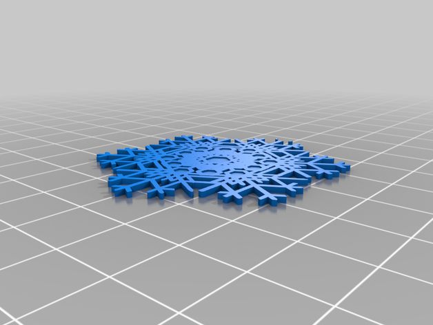 my customized snowflake machine 5 3D print model - Mito3D