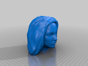 kadın başı aktris büstü baş heykel zbrush 3d print model - Mito3D