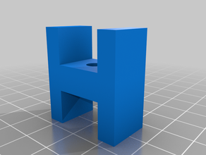 h block foro per la vite 3d print model - Mito3D