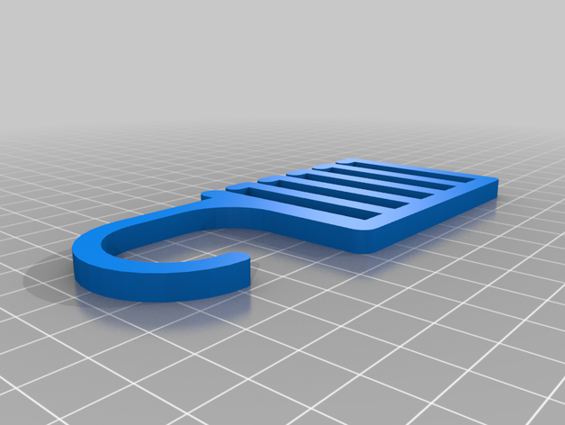 meine angepasste tie hanger - parametrische kundengebundene 3D print model - Mito3D