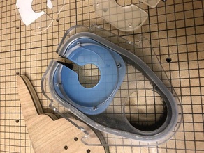 x-carve dust shoe plate 2mm thick xcarve 3d print model - Mito3D
