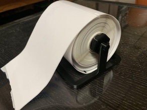 shipping label roll holder rollo ups 3d print model - Mito3D
