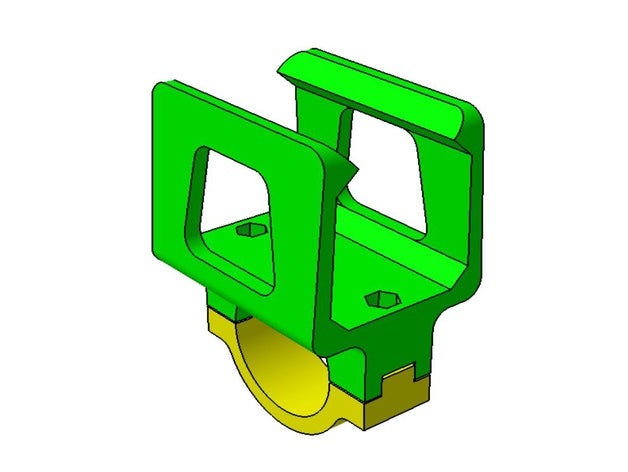 fahrrad halterung v1 f r nightcore concept 2 fahrradhalterung taschenlampe taschenlampen halter 3D print model - Mito3D