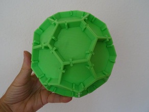 pallone da calcio di puzzle 3d print model - Mito3D