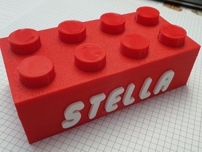 personnalisé boîte de briques la brique les fêtes noël cadeau boîte-cadeau grift rangement 3d print model - Mito3D