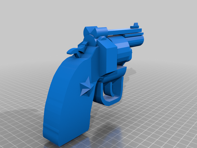 38 special revólver versão atualizada 3dmodel arma ornamentais de modelo brinquedos 3D print model - Mito3D