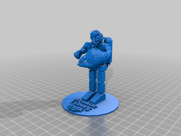 acuáticos cyborg hulk 3D print model - Mito3D