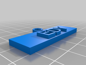 edy etiqueta personalizado 3d print model - Mito3D