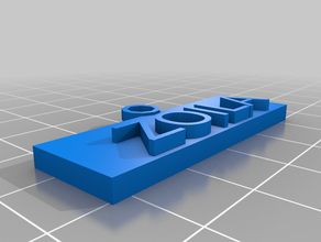 zoila tag su misura 3d print model - Mito3D