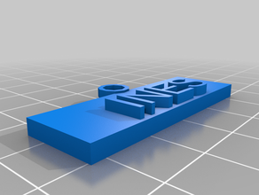 norma tag su misura 3d print model - Mito3D