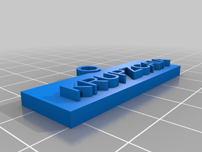 krupz tag su misura 3d print model - Mito3D