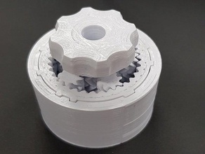 planetary gear puzzle box lock gearbox 3d print model - Mito3D