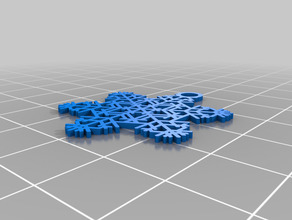 reed snowflake customized 3d print model - Mito3D