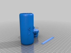 su şişesi vidalı kapaklı 3d print model - Mito3D