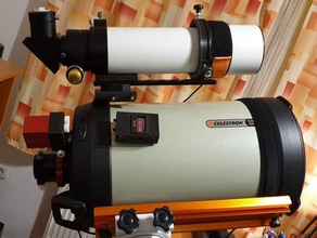 placa de montaje celestron sct buscador cola milano la astronomía telescopio 3d print model - Mito3D