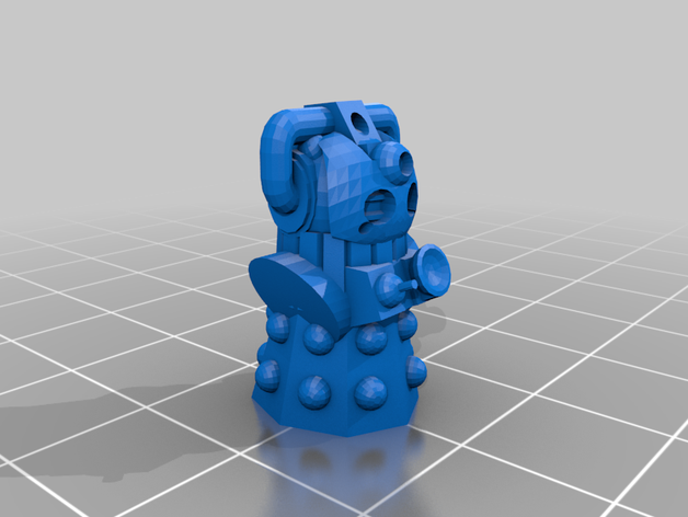 siber-dalek satranç siber dalek doctorwho kaled mutant tuhaf 3D print model - Mito3D