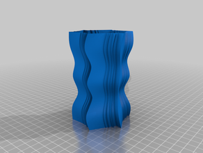 vaso 69 recipiente porta-lápis espiral 3d print model - Mito3D