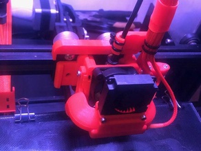 bullseye strain relief ender 3 pro cable holder 3d print model - Mito3D