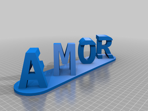 amor fati personalizado 3d print model - Mito3D
