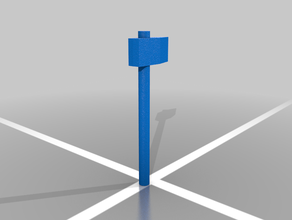 simple axe dnd prop tabletop tool 3d print model - Mito3D
