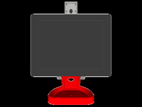 pimac - raspberry pi écran tactile de 7 pouces stand camera v2 3d print model - Mito3D