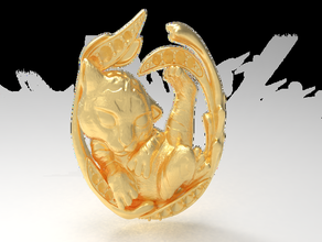 tigra necklace 3d print model - Mito3D