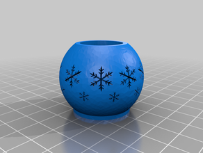 christmas ornament snowflakes 3d print model - Mito3D