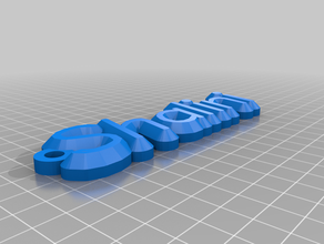 my customized name keychain 3d print model - Mito3D
