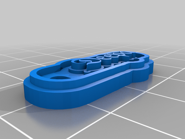 personalizado llavero 3D print model - Mito3D