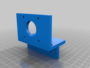 anet a6 extruder mount cubic rebuild upgrade anycubic extrusion holder motor profiles t-slot 3d print model - Mito3D