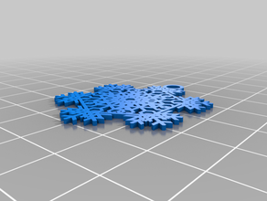 mason snowflake customized 3d print model - Mito3D