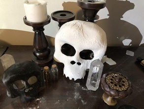 spaventoso carino scheletro maschera di halloween la cranio non-morti 3d print model - Mito3D
