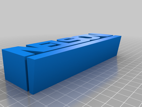 nec nameplate construction desk toy engineering name tag nelson office 3d print model - Mito3D