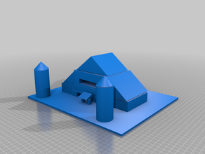 barn house 3d print model - Mito3D