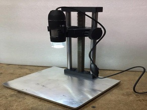 usb microscopio base regolabile stand 3d print model - Mito3D