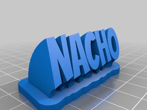 llavero nacho customized 3d print model - Mito3D