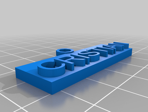 cristian tag customized 3d print model - Mito3D