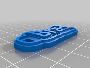brad keychain customized 3d print model - Mito3D
