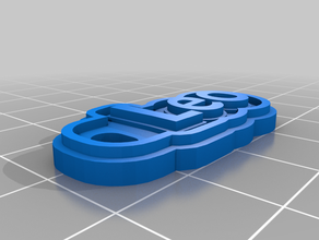 leo keychain customized 3d print model - Mito3D