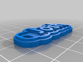 josh keychain customized 3d print model - Mito3D