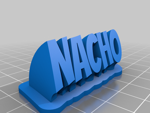 llavero nacho özelleştirilmiş 3d print model - Mito3D