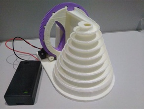 marble machine 6mm airsoft bb bbs hobby motor motorized slide slider spiral 3d print model - Mito3D